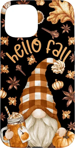 Vista 6 de Pumpkin Spice Coffee Hello Fall Funny Thanksgiving Gnome Case for iPhone 16