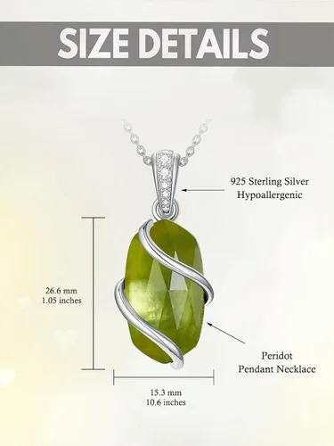 Vista 4 de Collar de plata de ley 925 para mujer, delicado colgante de piedras preciosas, joyería fina, aniversario, cumpleaños, graduación, regalos