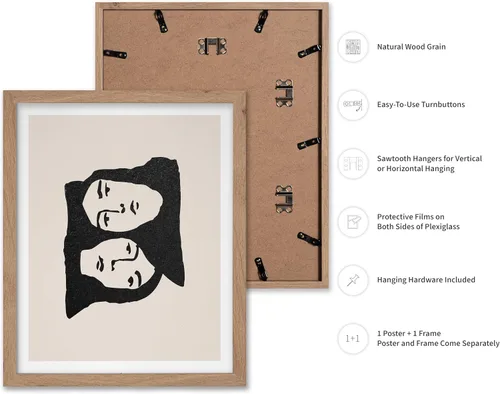 Vista 2 de Poster Master Faces Poster - Retro Women Print - Portrait Art - Sketch Illustration - Abstract Artwork - Woman Design - Chic Boho Design - Great