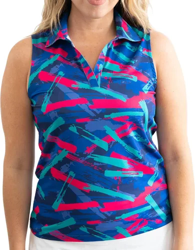 Vista 41 de YATTA GOLF Polo de golf sin mangas para mujer, absorbe la humedad, cuello en V, para golf, entrenamiento, golf