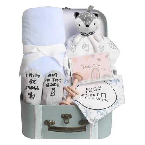 Vista 9 de Paquete de cuidado para nuevas mamás después del bebé, regalos para la nueva mamá y regalos esenciales para bebés, regalo posparto para futuras
