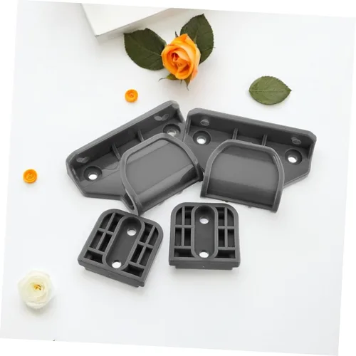 Vista 6 de DECHOUS Kit de herrajes para puerta retráctil, piezas de repuesto de barrera de seguridad de plástico con accesorios perforados, fácil instalación