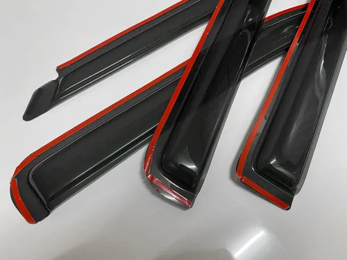 Vista 8 de Viseras de protección de ventilación para ventana de humo estilo canal compatible con Ford Explorer Sport Trac 4DR 2001-2005