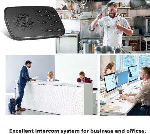 Vista 4 de Hosmart UltraSpeak Intercomunicadores inalámbricos para el hogar, sistema de intercomunicación inalámbrico dúplex completo para uso doméstico