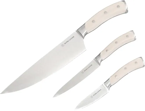 Vista 11 de DURA LIVING Cuchillo de pelar, cuchillo de cocina profesional de 3.5 pulgadas, cuchillo alemán de acero inoxidable de alto carbono ultra afilado