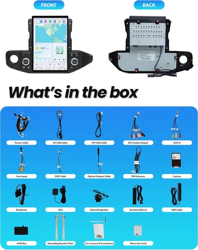 Vista 8 de Radio de coche Cidava de 13 pulgadas para Wrangler JL 2018-2023 y Gladiator JT 2020-2023 Car Stereo Head Unit Replacement with Wireless