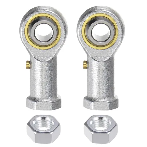 Vista 10 de uxcell PHSB8 - 2 rodamientos de extremo de varilla hembra de 1/2 pulgada y rosca izquierda de 1/2-20, extremos de varilla de junta autolubricantes