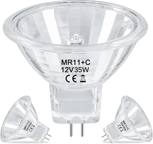 Vista 9 de Bombilla Halógena MR11 de 10W 12V FTD Reflector con Larga Vida Útil, Base GU4 de Dos Pines, Bombillas MR11 Regulables con Cubierta de Vidrio