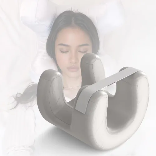 Vista 8 de Almohada facial para arrugas, almohada de masaje facial rosa para dormir boca abajo para arrugas, satén para mantener las arrugas faciales