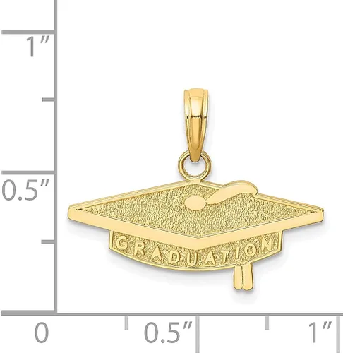 Vista 3 de Collar con dije de oro amarillo de 14 quilates para graduación, para ocasiones especiales, joyería fina para mujeres, regalos para ella
