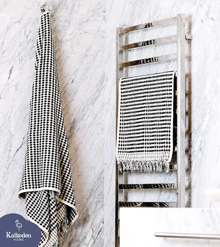 Vista 5 de Toallas de mano de algodón turco orgánico para baño, de gran tamaño, 70.00 x 35.00 pulgadas, toallas grandes de felpa suave y altamente absorbentes