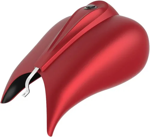 Vista 54 de Cubiertas de tanque estiradas con consola de tablero y tapa de tanque de combustible, cubiertas de combustible de galón para Harley Touring Whisky