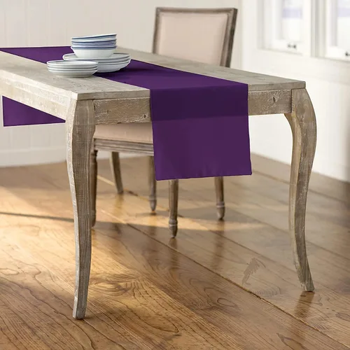Vista 22 de LA Linen™ mantel de popelina de poliéster de 14 por 108 pulgadas Blanco P