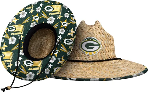 Vista 77 de FOCO - Sombrero de paja con logotipo de equipo universitario de NCAA y estampado floral para hombre