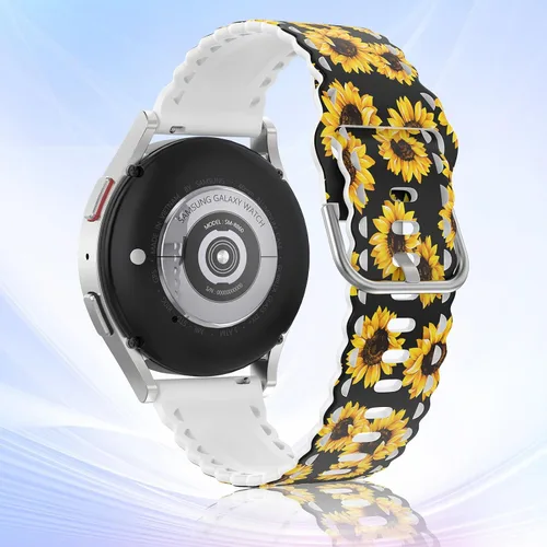 Vista 2 de Compatible con Correa de Samsung Galaxy Watch 7/6/5/4 de 40mm 44mm/Classic de 43mm 47mm 42mm 46mm/Pro de 45mm/Active 2/Watch 3 de 41mm, Correa