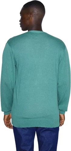 Vista 3 de American Apparel Cárdigan básico de punto de manga larga para hombre