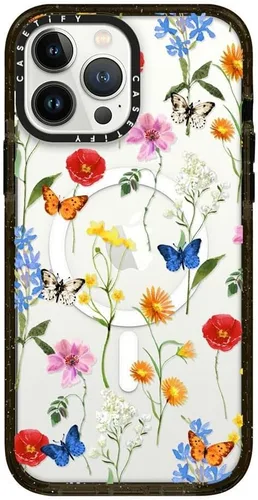Vista 111 de CASETiFY Funda Impact para iPhone 13 [Protección contra caídas de grado militar 4X de 8.2 pies/Compatible con Magsafe] - #1 Mom - Transparente