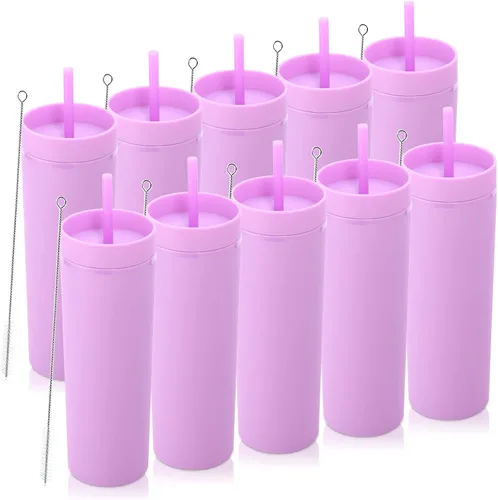 Vista 32 de Volhoply Vasos delgados de plástico de 20 onzas