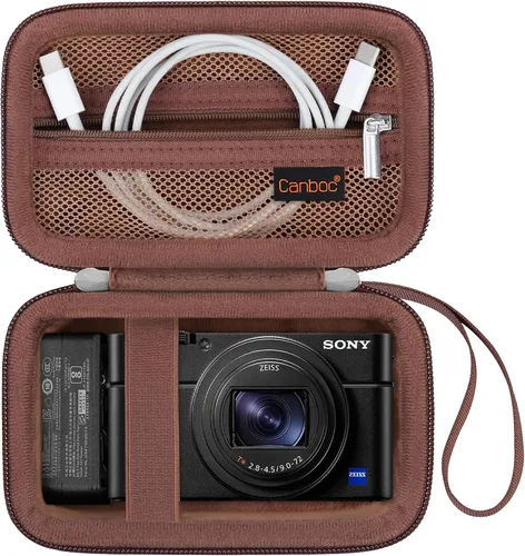 Vista 12 de Canboc Funda de transporte para cámara digital compacta Sony RX100 VII/ RX100 VI/ RX100 V/ RX100 IV/ RX100 III, bolsa para cámara de vlogging tipo