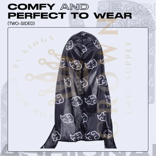 Vista 11 de Art Silky Durag con colas largas y anchas, durags de tela de seda suave satinada para mayor comodidad y compresión