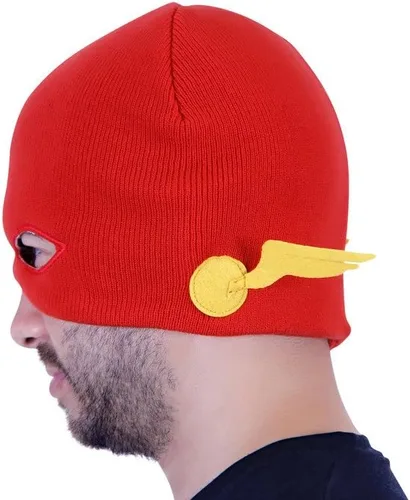 Vista 3 de DC Comics The Flash Bolt - Gorro para adulto, color rojo, Rojo