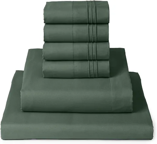 Vista 56 de Mellanni Juego de sábanas Twin XL - Juego de ropa de cama de 4 piezas de la colección icónica, (incluyendo 2 fundas de almohada), bolsillo profundo
