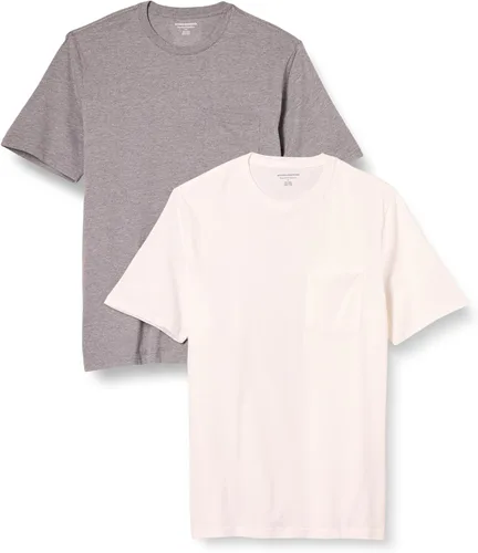 Vista 12 de Amazon Essentials Men's Short-Sleeve Crewneck Pocket T-Shirts, Pack of 2