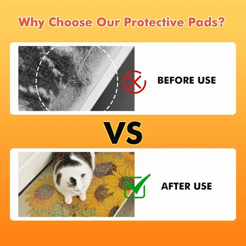 Vista 3 de Protector de alfombra resistente para puerta, plástico resistente que evita que gatos y perros rayen tu alfombra y alfombras en las puertas