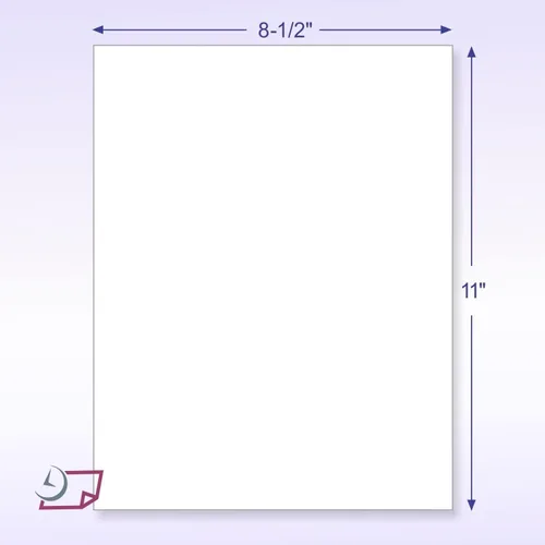 Vista 5 de NextDayLabels Cartulina blanca de 80 libras, paquete de 50 unidades de papel de cartulina de 8.5 x 11 pulgadas, papel de cartulina blanca pesada