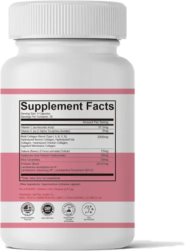 Vista 7 de Probióticos vaginales para mujeres, sequedad vaginal y equilibrio de pH Suplemento diario de 2,000 mg con cepas de Lactobacillus, extracto de flor