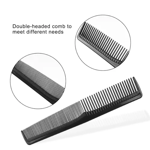 Vista 6 de Peine para el cabello, paquete de 50 peines desechables envueltos individualmente, peine resistente de doble diente para el cabello, peines a granel