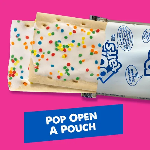 Vista 15 de Pop-Tarts - Tostadas, alimentos para el desayuno, bocadillos para niños, pan de plátano glaseado (96 Pop-Tarts)
