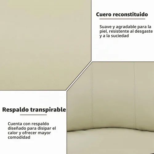 Vista 7 de Juego de muebles de cuero sintético para sala de estar, juego de sofá reclinable, sofá de dos plazas, juegos de muebles para sala de estar, sofá