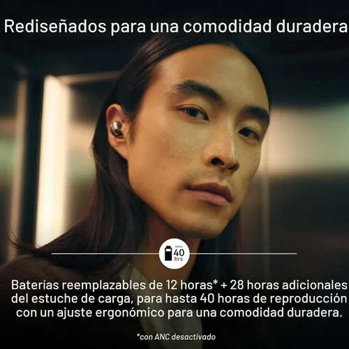 Vista 5 de Sennheiser Momentum True Wireless 5 - Auriculares Bluetooth color lavanda