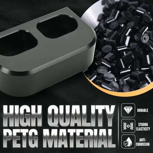 Vista 7 de Canitu 2 piezas de repuesto de bujes de revestimiento de puerta negros, kit de bujes de puerta mecanizados CNC, bujes de revestimiento de puerta