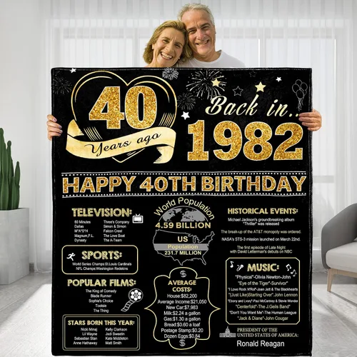 Vista 27 de Back in 1933 - Manta de cumpleaños personalizada para abuela, abuelo, ideas de regalos de cumpleaños para esposa, marido, mamá, papá, amigos, manta