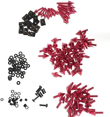 Vista 2 de XKMT-Tornillos universales para parabrisas de carenado de púas compatibles con CBR 600 929 954 900 RR [B00YWCGOUM]