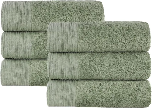 Vista 24 de Superior Rayon - Juego de toallas de 12 piezas de mezcla de bambú, de secado rápido, artículos esenciales para el baño, ducha, spa, toallas
