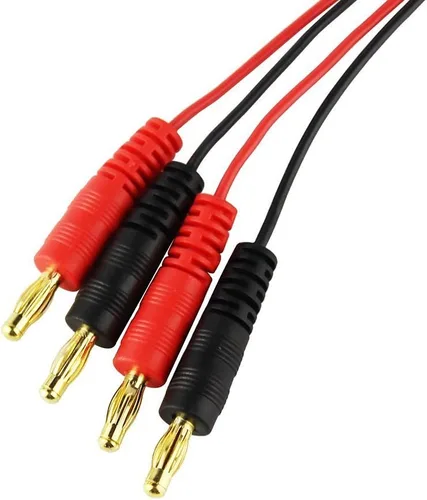 Vista 4 de FLY RC Cable de carga de 0.157 in y 0.157 in macho de plátano para JST 20 awg, cable de carga de silicona suave, 11.8 in, piezas Lipo