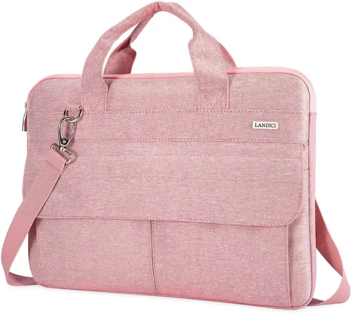 Vista 12 de LANDICI Bolsa para Laptop Funda de Transporte de 15.6 Pulgadas con Correa para el Hombro, Funda Delgada Impermeable para Computadora Compatible