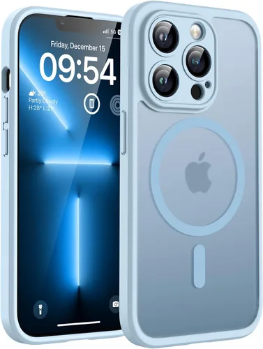 Vista 190 de TOCOL Funda para iPhone 11, compatible con Magsafe, protección completa de cámara, imanes integrados, protección contra caídas, funda translúcida