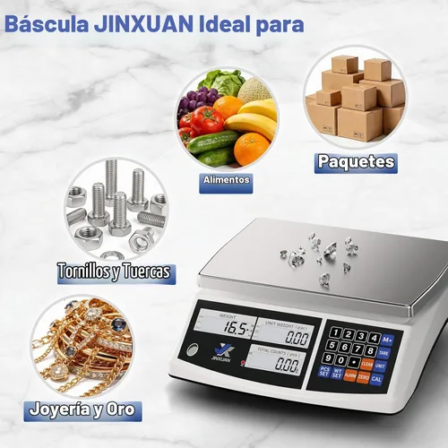 Vista 11 de Balanza de conteo de precio industrial, balanza de banco digital de 22lb/10kg x 0.1g para inventario de piezas pequeñas, balanza de monedas