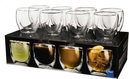 Vista 9 de Moderna Artisan Series - Vasos de chupito de doble pared de 2 onzas