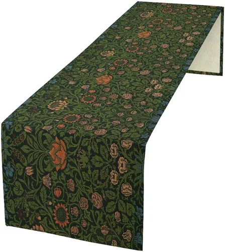 Vista 8 de Camino de mesa con diseño de patas de perro, lindo animal con estampado de patas de cachorro, decoración de fiesta de cumpleaños, casa de campo