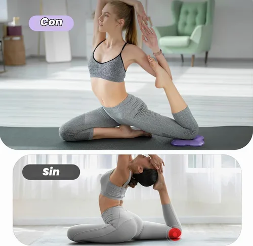 Vista 5 de Yes4All Yoga Knee Pads, Thick Cushion for Knee & Elbow, Set of 2 B. Púrpura