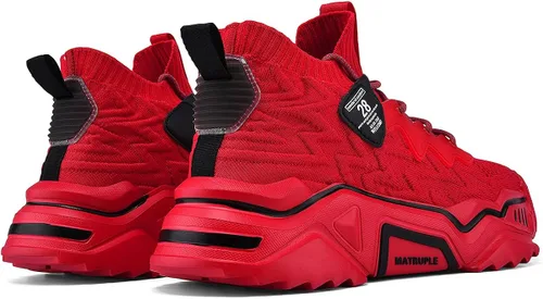 Vista 4 de MATRUPLE Tenis de moda para hombre zapatos casuales de alta calidad atléticos para caminar de malla cómodos zapatos deportivos
