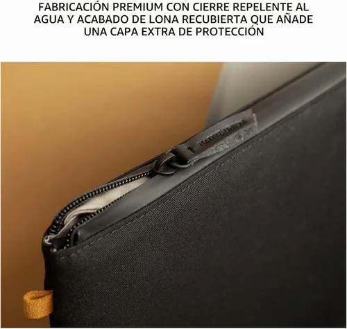 Vista 6 de Native Union W.F.A Funda para MacBook de 13 pulgadas, funda delgada minimalista hecha de materiales reciclados con protección de 360 grados Negro