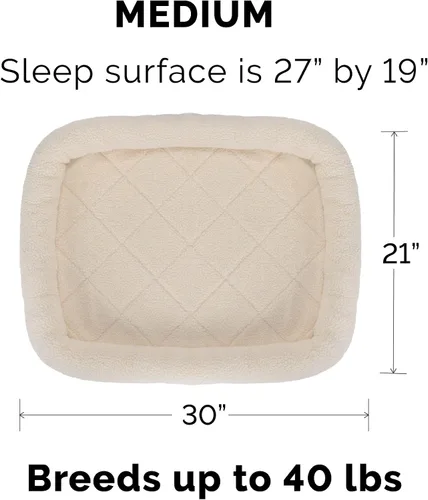Vista 2 de Furhaven Cama para Perros para Perros Medianos/Pequeños y Gatos de Interior, 100% Lavable, Dimensionada para Adaptarse a Jaulas - Almohadilla