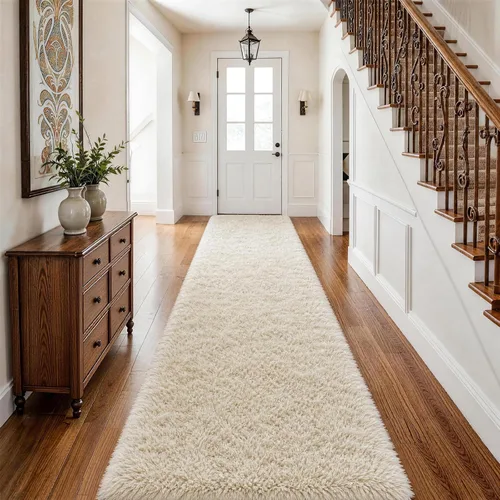 Vista 64 de Ophanie - Alfombras para sala de estar, antideslizante y suave, de felpa grandes y peludas para dormitorio, peludas para niños y niñas, decoración