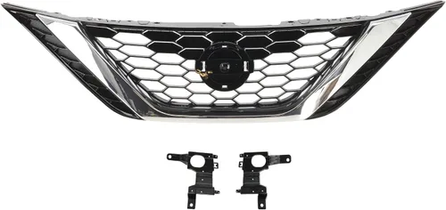 Vista 30 de Garage-Pro Conjunto de Parrilla Frontal para Nissan Frontier 1998-2000, Cáscara Cromada, Inserción Negra, Accesorios Nissan Frontier, NI1200183